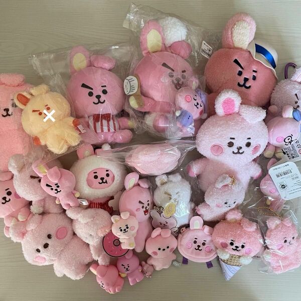 BTS BT21 COOKY ぬいぐるみ マスコット グッズセット まとめ売り たっとん レインボーカラーマスコット