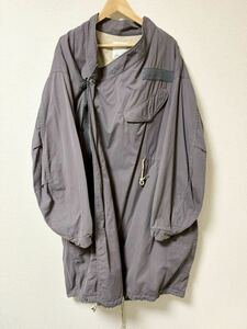 visvim CHAMDO FISHTAIL PARKA (C/NY) GREY 1 ビズビム フィッシュテール グレー 中村ヒロキ ict