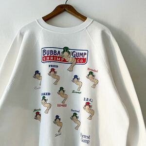 90s Forrest Gump BUBBA GUMP SHRIMP Co. スウェット 2X USA製 ビンテージ 90年代 フォレストガンプ ババガンプ オリジナル ヴィンテージ