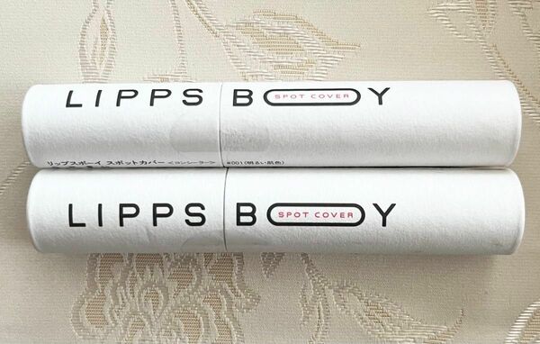 LIPPS BOY リップスボーイ スポットカバー（明るい肌色）#001 コンシーラー 2本セット　メンズコスメ ニキビ跡 