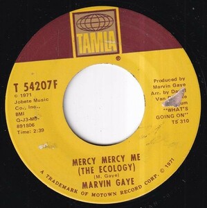 Marvin Gaye - Mercy Mercy Me (The Ecology) / Sad Tomorrows (B) L515