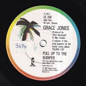 Grace Jones - Pull Up To The Bumper (Remix) / La Vie En Rose (A) M080