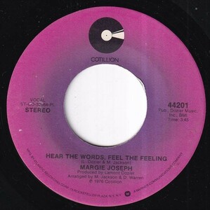 Margie Joseph - Hear The Words, Feel The Feeling / I Get Carried Away (B) L578