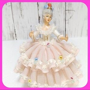 アイリッシュドレスデン ☆★期間限定価格★☆ ReineHandarbeit 陶器人形 レース細工 レースドール 磁器人形