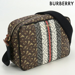 中古 バーバリー 斜め掛け ショルダーバッグ ユニセックス ブランド BURBERRY モノグラム ストライプ ショルダー PVC 8021661