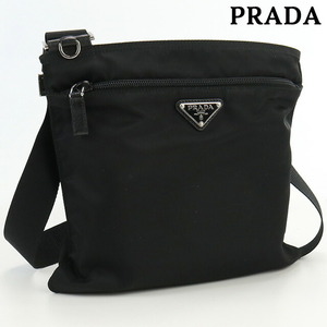 中古 プラダ 斜め掛け ショルダーバッグ ユニセックス ブランド PRADA VELA ショルダー ナイロン 1BH978 V44 F0002 ブラック