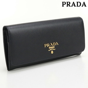 中古 プラダ 二折財布小銭入付き レディース ブランド PRADA サフィアーノトライアングル財布 レザー 1MH132 QHH F0002 ブラック