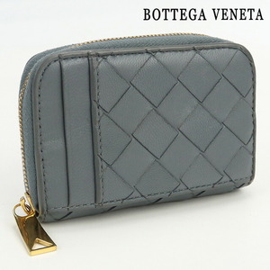 中古 ボッテガヴェネタ 小銭入れ レディース ブランド BOTTEGA VENETA イントレチャート ファスナー付きコインパース ラムスキン