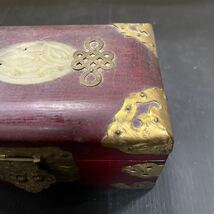 小物入れ 宝石箱 ジュエリーボックス アンティーク 木製 中古品_画像4