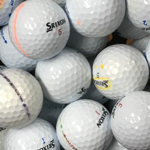 ロストボール スリクソン 各種混合 ホワイト 50個 A+ABランクマーカー入り 中古 ゴルフボール ロスト SRIXON エコボール 送料無料