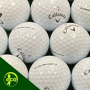 ロストボール キャロウェイ クロムソフト 年代混合 ホワイト 20個 ABランク 中古 ゴルフボール Callaway エコボール 送料無料