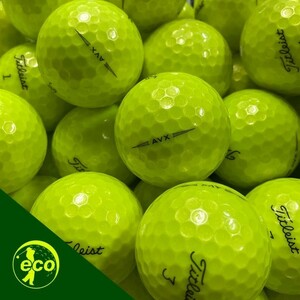 ロストボール タイトリスト AVX イエロー 12個 Aランク 中古 ゴルフボール ロスト Titleist エコボール 送料無料