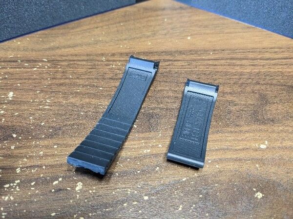 CRAFTER BLUE 20mm ラバー ブラックバンド SEIKO MM300/SBDX001/SBDX017/他
