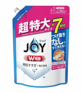 ジョイ Ｗ除菌 食器用洗剤 さわやか微香 詰め替え 超特大 ９１０ｍｌ　JOY