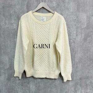 ★ GARNI ガルニ　ケーブルニットセーター　M アイボリー　レディース