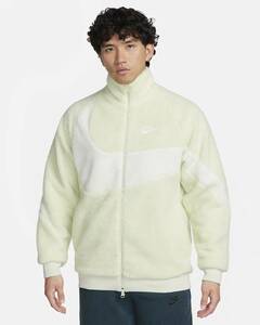 Nike Swoosh Full-Zip Reversible boa Jacket SEAGLS/SAIL BQ6546-020ナイキ スウッシュリバーシブル ボアジャケット シーグラス/セイルM 2