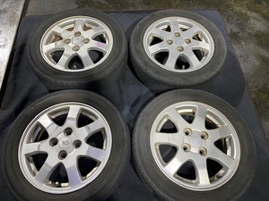 L350 タントカスタム純正 アルミホイール 14×4.5J オフセット45 155/65/R14 PRACTIVAタイヤ ☆引き取り歓迎☆千葉市若葉区より出品☆