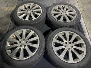 YA5 エクシーガ スバル純正 アルミホイール 17×7J オフセット55 215/50/R17 2021年製 ピレリー タイヤ ☆引き取り歓迎☆千葉市若葉区から