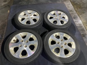 MH21S ワゴンR 純正 アルミホイール 14×4.5J オフセット50 165/55/R14 オートバックスタイヤ ☆引き取り歓迎☆千葉市若葉区から出品☆