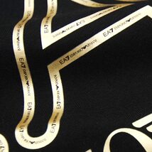 [新品]EA7 エンポリオ アルマーニ【XL(日本XXL)】国内正規品 ゴールドロゴ 長袖Tシャツ ロゴの中にも小さなロゴ 定価15400円【送料185円】_画像3