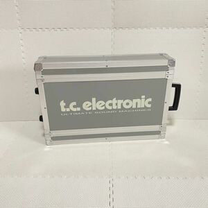 即決☆ 2U ラックケース ハードケース ショート 奥行約24.5cm t.c.electronic PA機材 輸送ケース フライトケース エフェクター 【現状品】