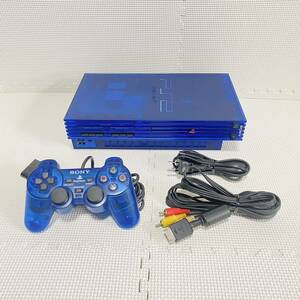 1円☆ PS2 SCPH-37000 オーシャンブルー SONY プレステ2 本体 コントローラ DUALSHOCK PlayStation プレイステーション AVケーブル ゲーム