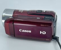 【完動品】Canon HDビデオカメラ　iVIS HF M31 レッド_画像2