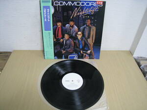 「602234/I7C」LPレコード　見本盤　帯付　コモドアーズ　ナイトシフト　COMMODORES　NIGTHSHIFT