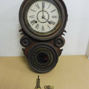 「602434/T2A」SEIKO セイコー TRADE MARK AICHI CLOCK 掛時計 古時計 だるま時計 振り子時計 ボンボン時計 アンティーク レトロ 当時物の画像1