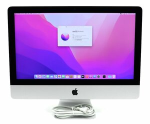 【1円～】Apple iMac Retina 4K 21.5インチ Late 2015 Core i5-5675R 3.1GHz 16GB 1TB(HDD) 24GB(SSD) FusionDrive仕様 Monterey 小難