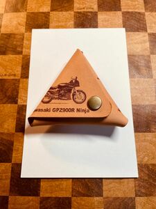 バイク本革レザーコインケース　アウトレット品　GPZ