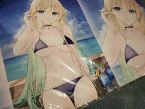 ぶいすぽ 藍沢エマ 水着 プレマ 白詰草 プレイマット ラバーマット デスクマット マウスパッド VTuber ぶいすぽっ！