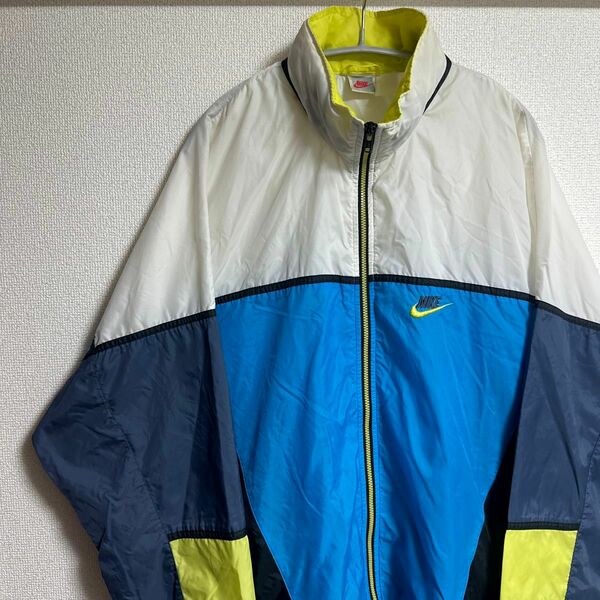 薄手 銀タグ 90s ナイロンジャケット ビンテージ ナイキ 長袖 NIKE ジャージ 古着 ジャケット NIKE 