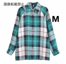 vintage ヴィンテージ レトロ チェック 柄 シャツ トップス Mサイズ レディース★ZARA 好きな方に★2024 S/S 早春新作 新品未使用★_画像1