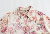 vintage ヴィンテージ レトロ フラワー 花柄 シャツ ブラウス トップス Lサイズ レディース★ZARA 好きな方に★2024 S/S 早春新作 新品★_画像3