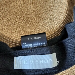 【未使用品】THE 9 SHOP★2022 SUMMER HAT★ザ・ナインショップ鈴木六夏さんブランド★サマーハット機能性麦わら帽子の画像7