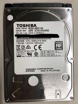 使用時間 1398時間 正常 TOSHIBA MQ01ABD100 1000GB 1TB n20240210-5_画像1