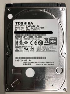 使用時間 482時間 正常 TOSHIBA MQ01ABD100 1000GB 1TB n20240227-2