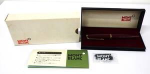 #4639B Mont Blanc 万年筆 ペン先 585 モンブラン ペン ケース インク 付き カートリッジ 筆記未確認　現状品