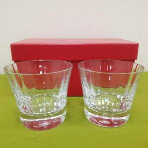 バカラ グラス Baccarat ロックグラス 2客セット ペア 未使用品 の画像3