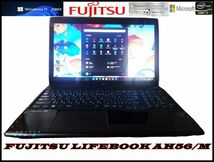 【爆速 Quad Core i7/メモリ8GB/新品SSD512】Windows11【タッチパネルFUJITSU LIFEBOOK AH56/M】Webカメラ/Blu-ray/Bluetooth/USB3.0/u8654_画像1