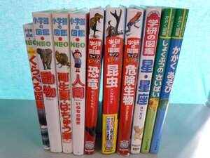 【図鑑】《まとめて10点セット》小学館の図鑑NEO/くらべる図鑑/かがく図鑑/人間/動物/恐竜/両生類・はちゅう類/危険生物 他