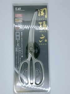 貝印 KAI 関孫六 鍛造オールステンレス カーブキッチン鋏 DH3346