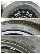 トヨタ　ハイエース　タイヤ　ブリヂストン　185/65R15 88S　ガンテツ　ホイール　J15×6J 4本セット　中古_画像8