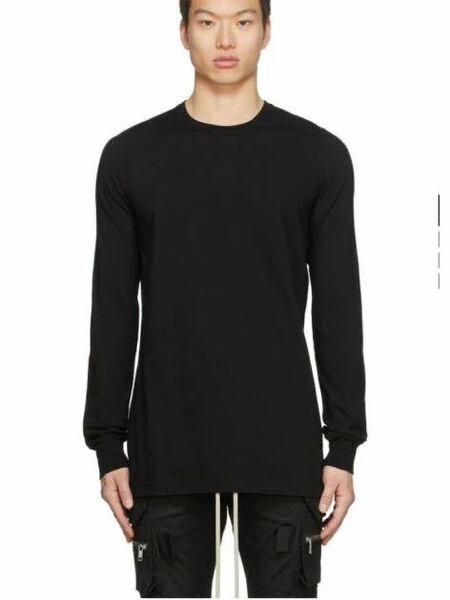 【新品未開封】RICK OWENS リックオウエンス Level Tシャツ 長袖 ロンT TEE ブラック Lサイズ