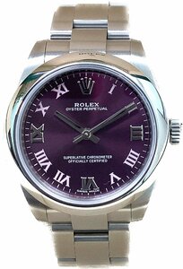 ロレックス ROLEX オイスターパーペチュアル 31 Ref.177200 レッドグレープ /ローマ文字盤 腕時計 ユニセックス 超美品