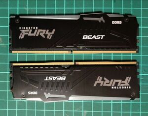 Kingston FURY BEAST DDR5 16GB(8GB×2枚 )RGBイルミ 