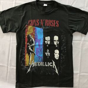 バンドTシャツ メタリカ&ガンズアンドローゼズ(METALLICA＆GUNS N' ROSES) ツアーTシャツ   レプリカ 新品Lの画像1