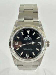 稼働品　Rolex ロレックス　EXPLORER I エクスプローラーI 　自動巻き 腕時計 114270 シルバー　OYSTERPERPETUAL Z番　美品