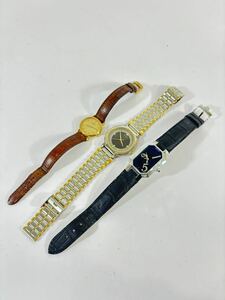 SEIKO セイコー　ロンジン　LONGINES REPOSSI 腕時計 クオーツ 3本まとめ売り　不動品　ジャンク